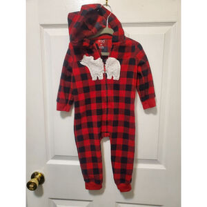 Baby Carter's Pajamas Red Plaid 18m